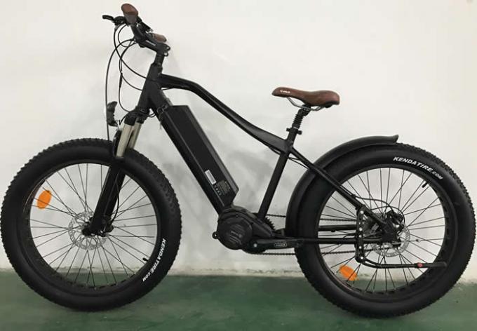 26er bici grassa elettrica di alluminio, mezza bici elettrica del nero 1000w dell'azionamento