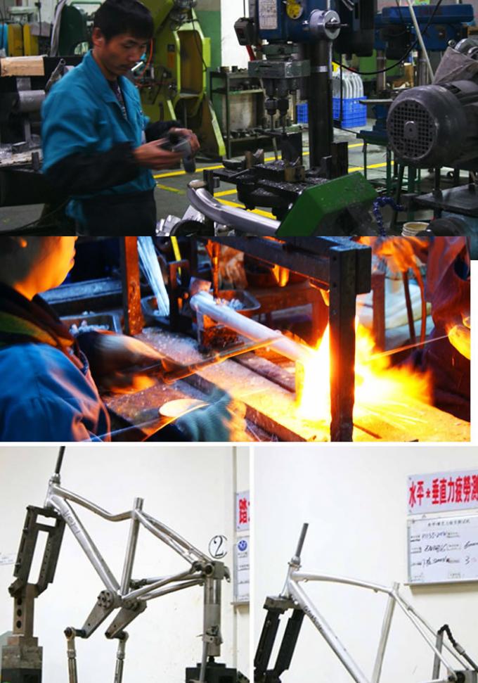 Struttura completa della bici della lega di alluminio della sospensione, struttura della bicicletta del nero di viaggio di 140 millimetri