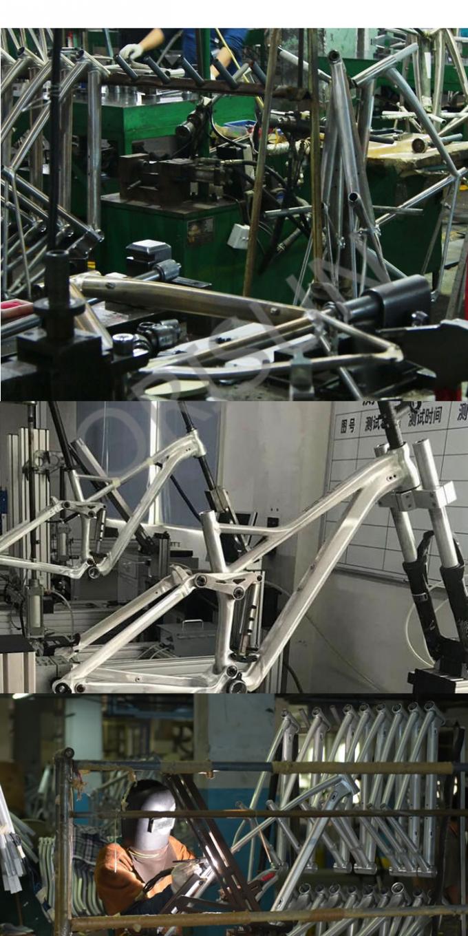 Lega di alluminio piena della struttura della bici della sospensione del mezzo azionamento della CX viaggio della ruota da 140 millimetri