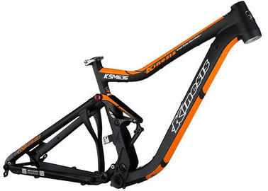 Porcellana Viaggio regolare della saldatura 152mm colore nero/arancio della struttura del mountain bike di Mtb fornitore