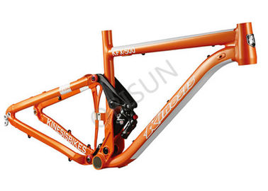 Porcellana Struttura completa del peso leggero della sospensione di traccia della struttura arancio di alluminio della bici fornitore