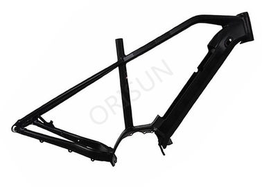 Porcellana Struttura elettrica nera del mountain bike, struttura motorizzata della bicicletta della lega di alluminio fornitore