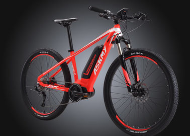 Porcellana Mountain bike elettrico progettazione di lusso nera/rossa di 11.6AH dell'alluminio 27,5 fornitore