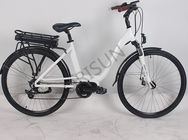 Porcellana bici elettrica della città 250W, colore elettrico di abitudine della bici della strada della lega di alluminio fabbrica