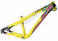 Porcellana Stile di guida della traccia/di colore di giallo della struttura della bici di salto della sporcizia di stile libero del pendio esportatore