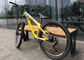 Stile di guida della traccia/di colore di giallo della struttura della bici di salto della sporcizia di stile libero del pendio fornitore