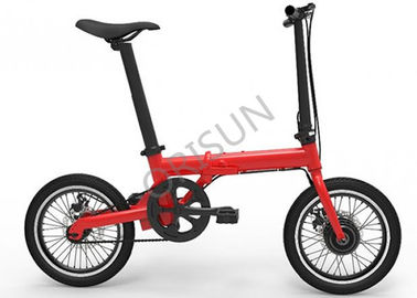 Porcellana 200 - 250w bici elettrica pieghevole, struttura compatta della bici elettrica senza spazzola a 16 pollici fornitore